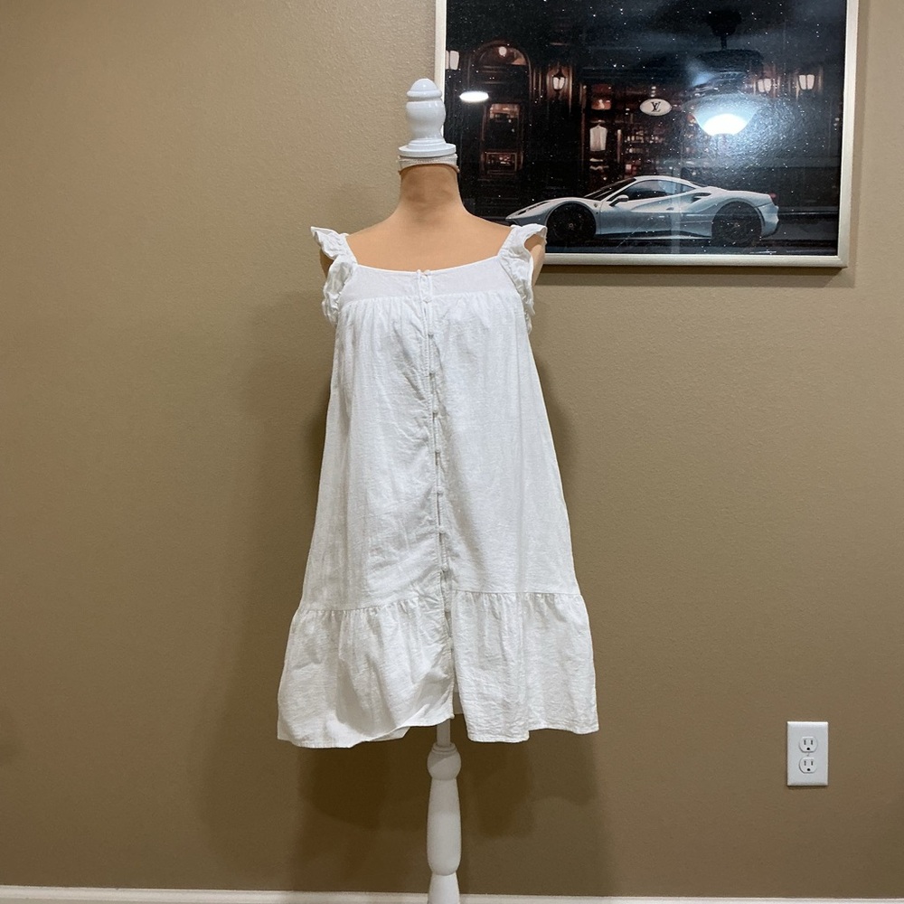 Universal Thread White Ruffle Mini Dress